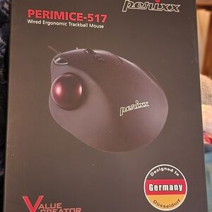 Perixx Perimice-517 Trackball Mouse, EUC